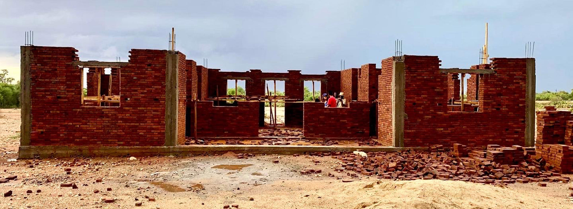 Rohbau einer Schule in Madagaskar