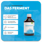 Produktbild von Casa Sana DARMREINIGUNG KIDS. Eine braune Flasche mit buntem Aquarell Wasserfleck auf dem Etikett. Das Produkt enthält 23 verschiedene Kräuter- & Pflanzenextrakte und 31 ausgewählte Mikroorganismen. Anwendung 30ml täglich. Natürlich, innovativ, studiengeprüft.