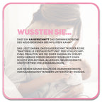 Im Hintergrund: Stillende Mutter mit Ihrem Baby. Im Vordergrund steht ein Textfeld mit der Überschrift ‚Wussten Sie…‘ in rosa Schrift. Darunter steht: dass ein Kaiserschnitt das Darmmikrobiom des neugeborenen beeinflussen kann? Das liegt daran, dass Kaiserschnittkinder Keine “bakterielle Erstausstattung” per Schluckimpfung erhalten, wie bei einer vaginalen Geburt. Doch gerade dieser Grundstein bildet einen Schutz vor Asthma, Allergien, Neurodermitis und Stoffwechselerkrankungen.