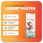 Produktbild des Casa Sana Hustensaft Kids mit bunter Drachenfigur auf der Verpackung. Der Hustensaft ist rein pflanzlich und enthält Wildblumenhonig, Propolis, isländisches Moos, Grindelia und Wegerich. Lindert trockenen und produktiven Husten, reduziert Schleimbildung und schützt die Schleimhäute. Anwendung bis zu 3-mal täglich möglich. Natürlich, innovativ, studiengeprüft.