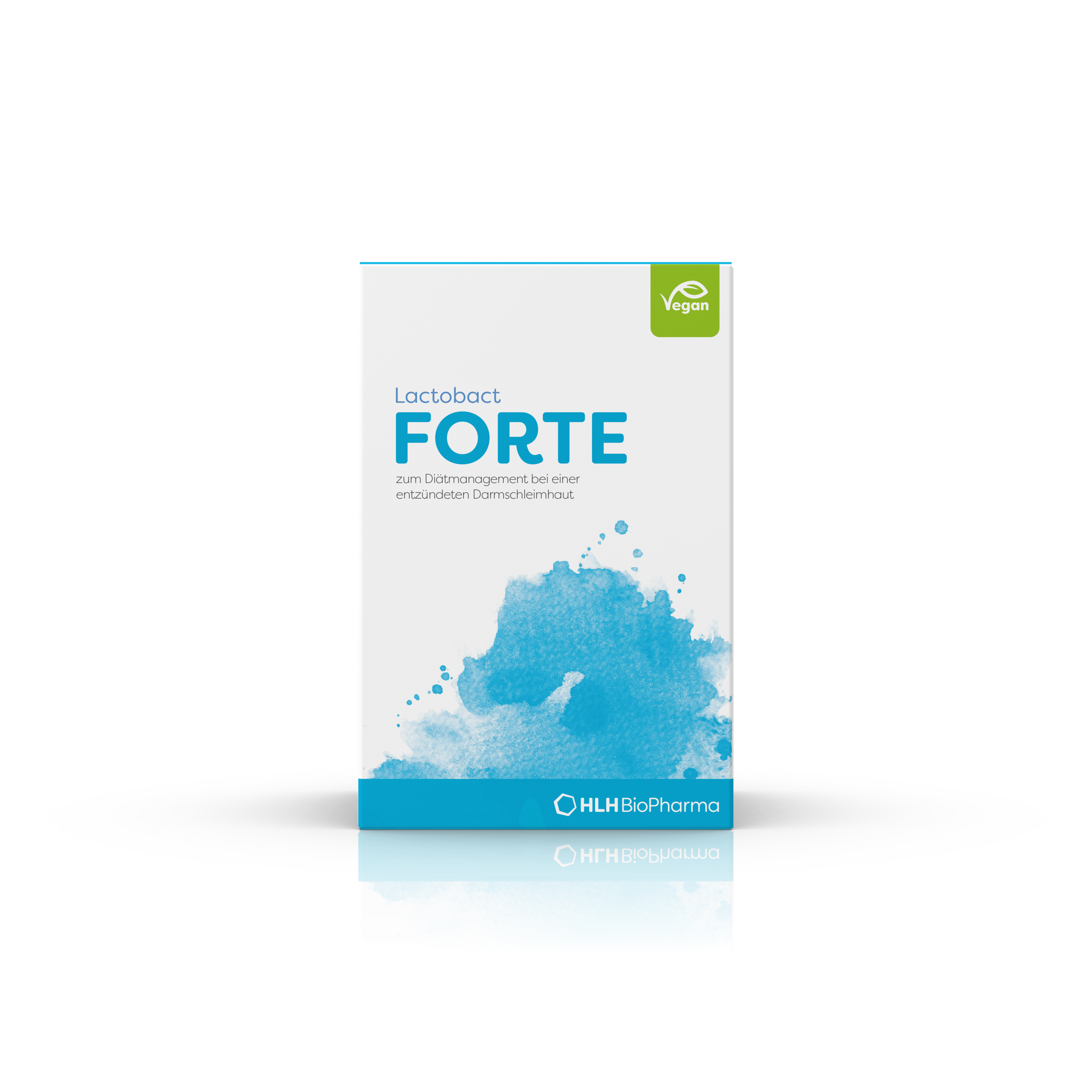 Kartonage Lactobact Forte 120 Kapseln  Frontansicht