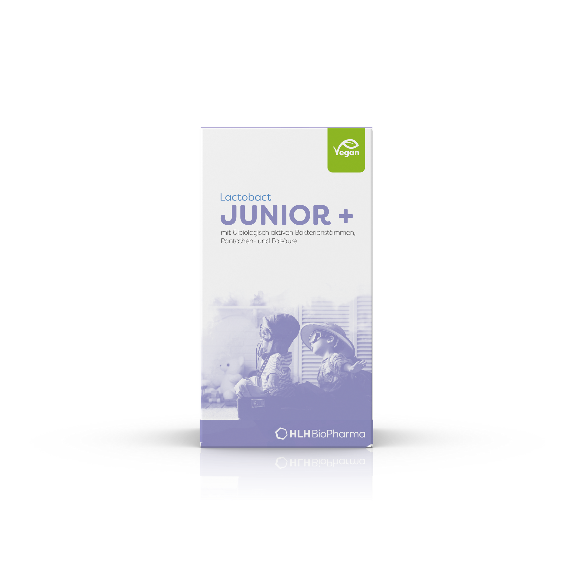 Kartonage Lactobact Junior plus von vorne