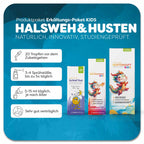 Erkältungs-Paket KIDS rundum gestärkt mit Einnahmeempfehlung von Casa Sana Schlaf Gut, Casa Sana Rachenspray KIDS und Casa Sana HUSTENSAFT KIDS