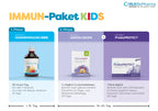 IMMUN-Paket KIDS mit 1. Phase Tag 1 bis 15 1x 30 ml vor dem Frühstück Casa Sana DARMREINIGUNG KIDS und 2. Phase Tag 16 bis 45 einmal täglich zwei Drops Lactobact JUNIOR DROPS und einmall täglich (abends) einen Stick DentaSan ProbioPROTECT